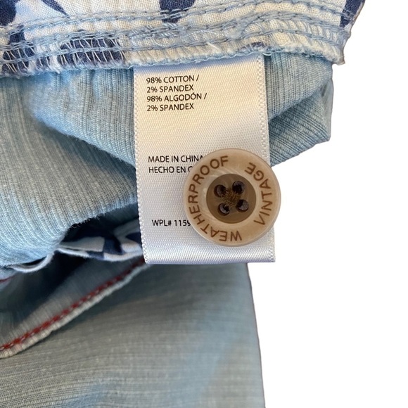 Weatherproof Men’s Light Blue Ribbed Shorts 8.5 Inch Inseam Size 38 - Picture 6 of 7